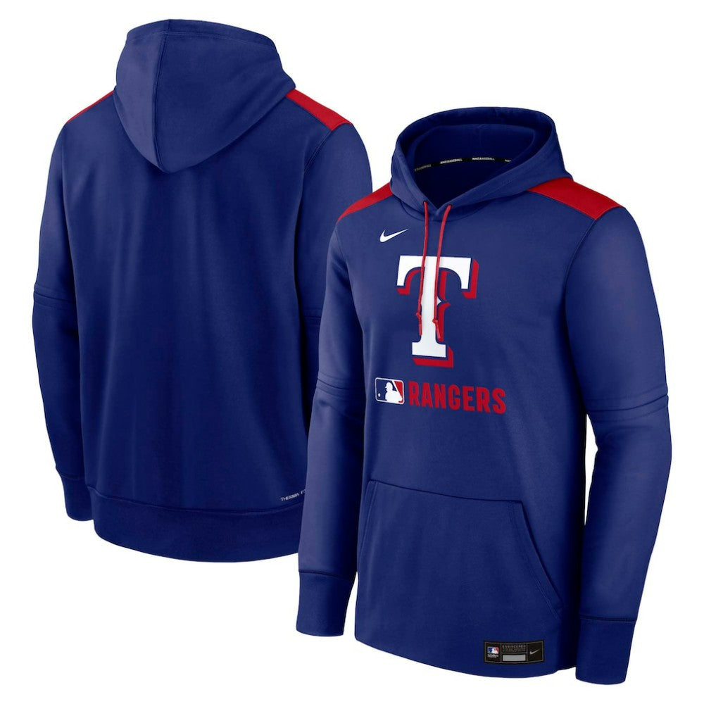 Texas Rangers Authentic Collection Performance Pullover Hoodie - Royal | Nike