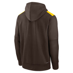 San Diego Padres Authentic Collection Performance Pullover Hoodie - Brown | Nike