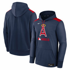 Los Angeles Angels Authentic Collection Performance Pullover Hoodie - Navy | Nike