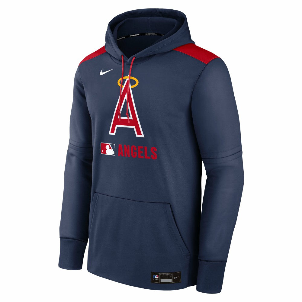 Los Angeles Angels Authentic Collection Performance Pullover Hoodie - Navy | Nike