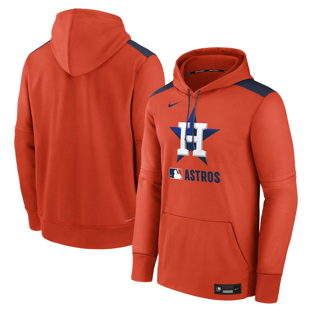 Houston Astros Authentic Collection Performance Pullover Hoodie - Orange | Nike