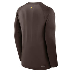 San Diego Padres Authentic Collection Game Time Raglan Dri-FIT Long Sleeve T-Shirt - Brown | Nike