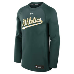 Athletics Authentic Collection Game Time Raglan Dri-FIT Long Sleeve T-Shirt - Green | Nike
