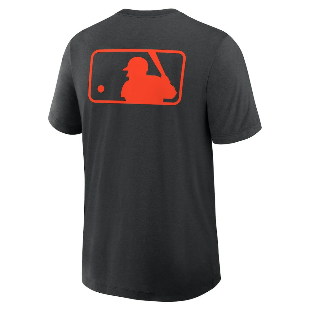 Baltimore Orioles Authentic Collection Early Work Tri-Blend Dri-FIT T-Shirt - Black | Nike