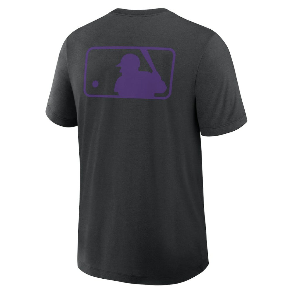 Colorado Rockies Authentic Collection Early Work Tri-Blend Dri-FIT T-Shirt - Black | Nike