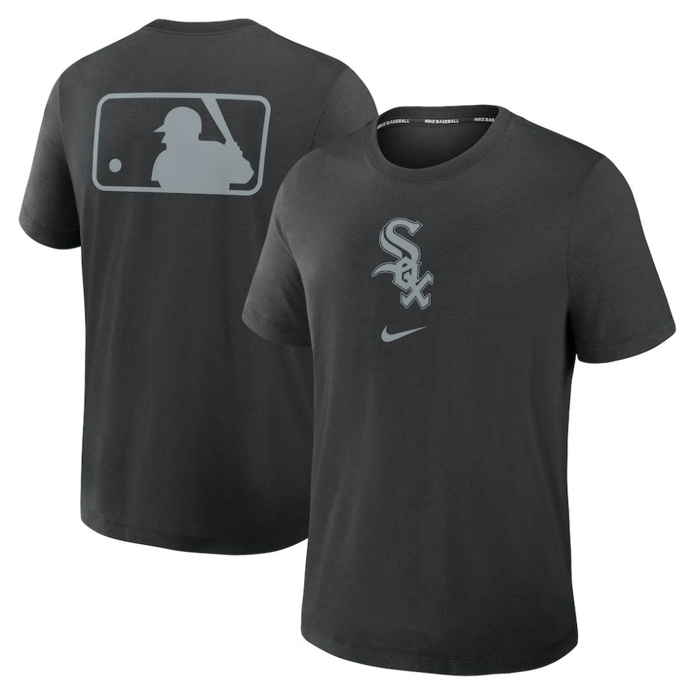 Chicago White Sox Authentic Collection Early Work Tri-Blend Dri-FIT T-Shirt - Black | Nike