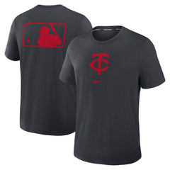 Minnesota Twins Authentic Collection Early Work Tri-Blend Dri-FIT T-Shirt - Black | Nike