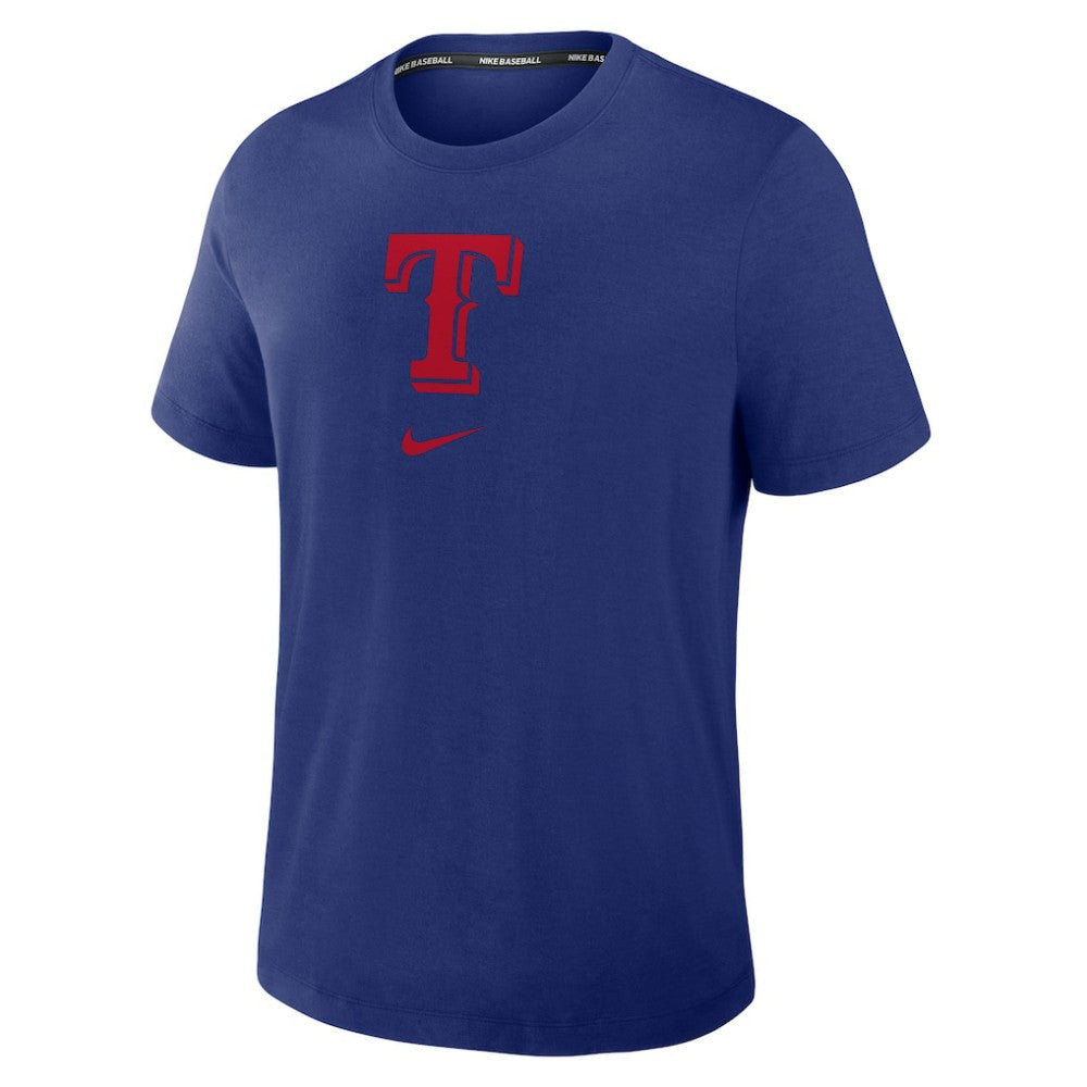 Texas Rangers Authentic Collection Early Work Tri-Blend Dri-FIT T-Shirt - Royal | Nike