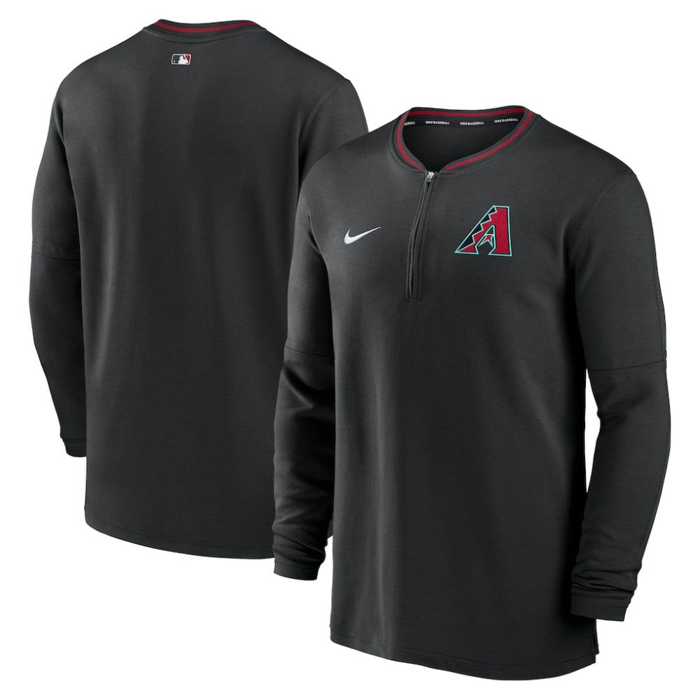 Arizona Diamondbacks Authentic Collection Performance Half-Zip Top - Black | Nike