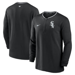 Chicago White Sox Authentic Collection Performance Half-Zip Top - Black | Nike