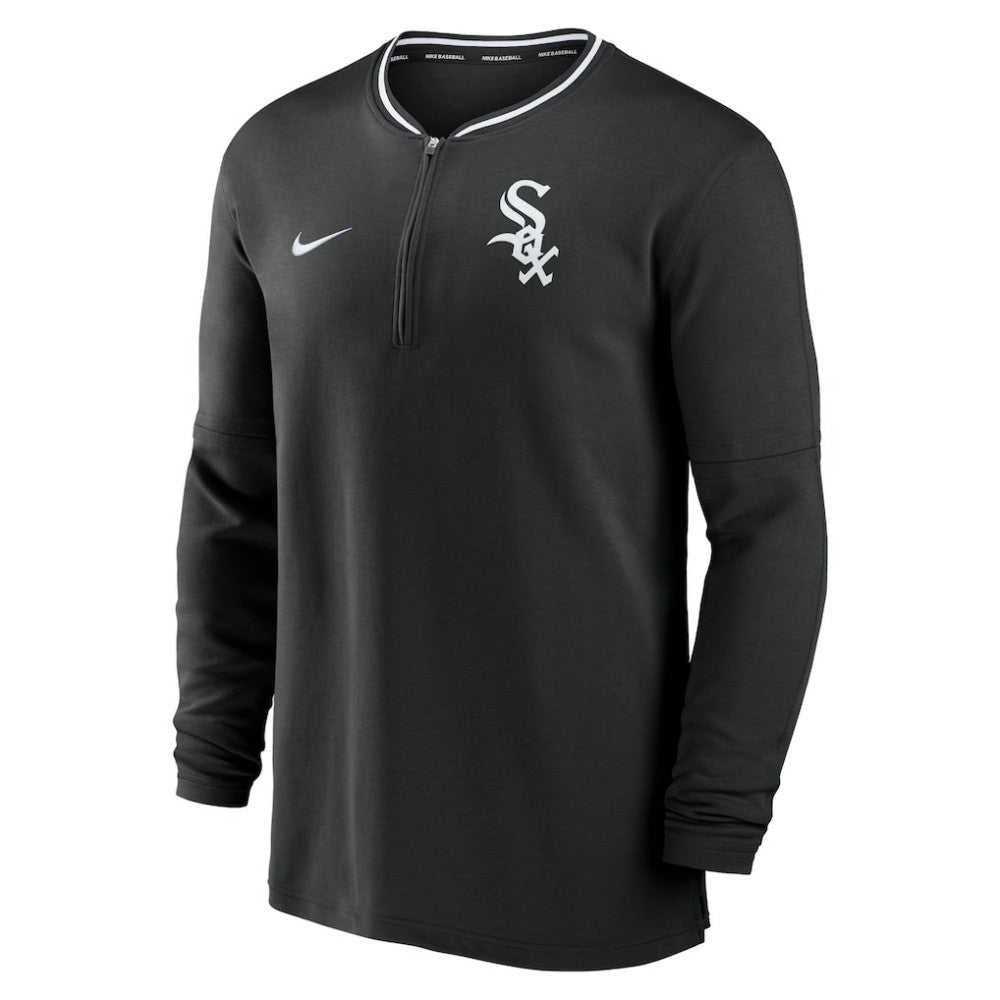 Chicago White Sox Authentic Collection Performance Half-Zip Top - Black | Nike