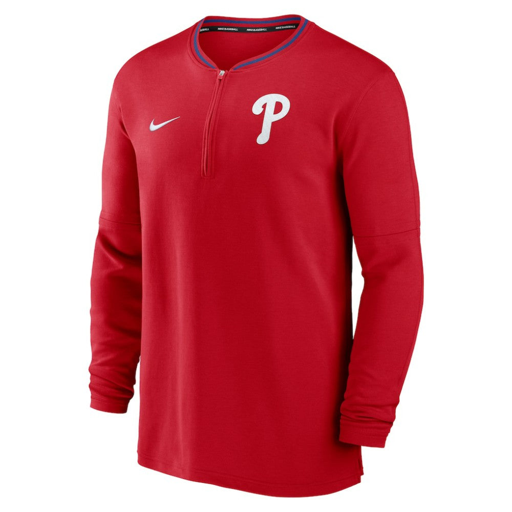 Philadelphia Phillies Authentic Collection Performance Half-Zip Top - Red | Nike