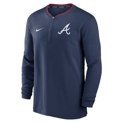 Atlanta Braves Authentic Collection Performance Half-Zip Top - Navy | Nike