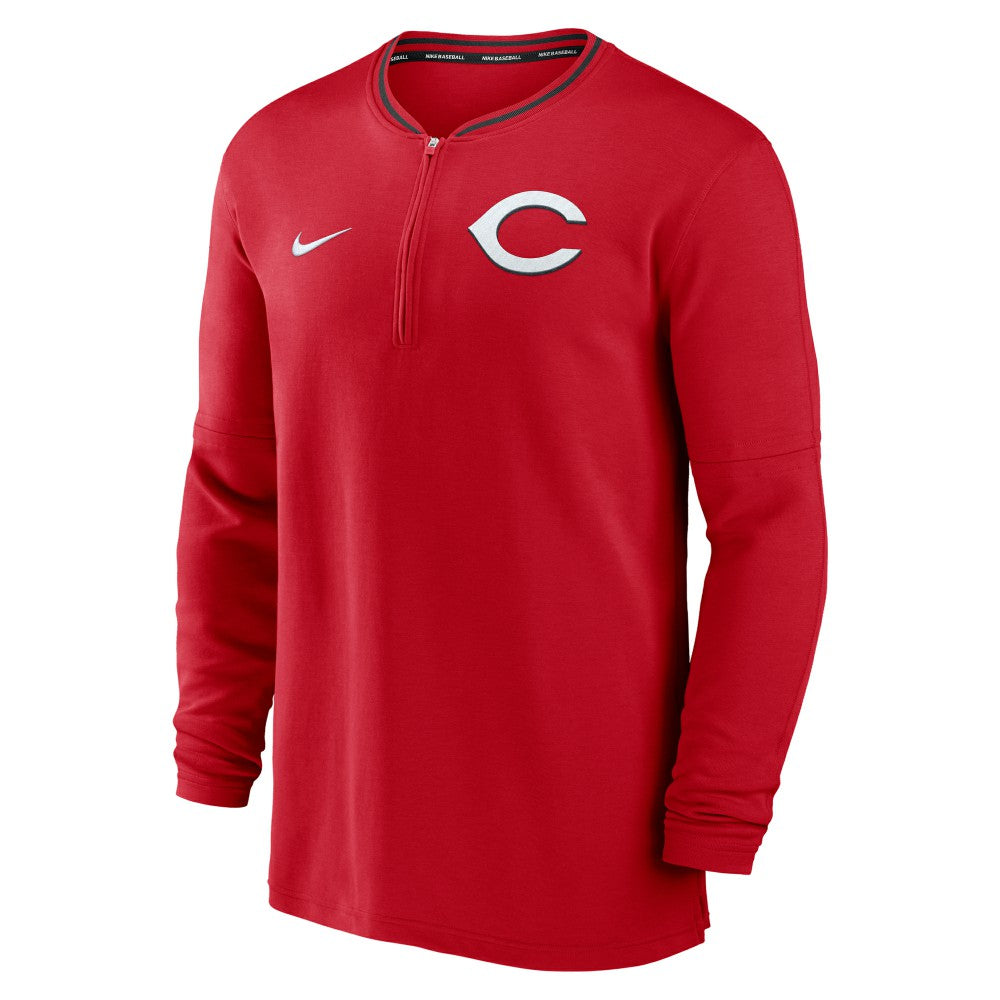 Cincinnati Reds Authentic Collection Performance Half-Zip Top - Red | Nike