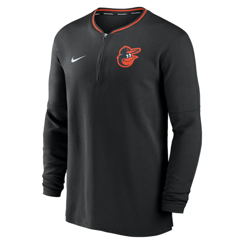 Baltimore Orioles Authentic Collection Performance Half-Zip Top - Black | Nike