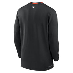 Baltimore Orioles Authentic Collection Performance Half-Zip Top - Black | Nike