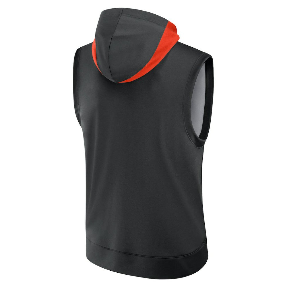 San Francisco Giants Authentic Collection Dri-FIT Sleeveless Hoodie - Black | Nike