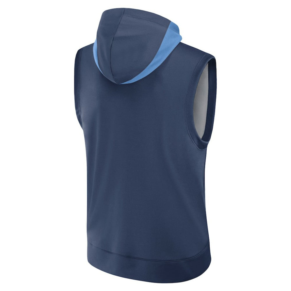 Tampa Bay Rays Authentic Collection Dri-FIT Sleeveless Hoodie - Navy | Nike