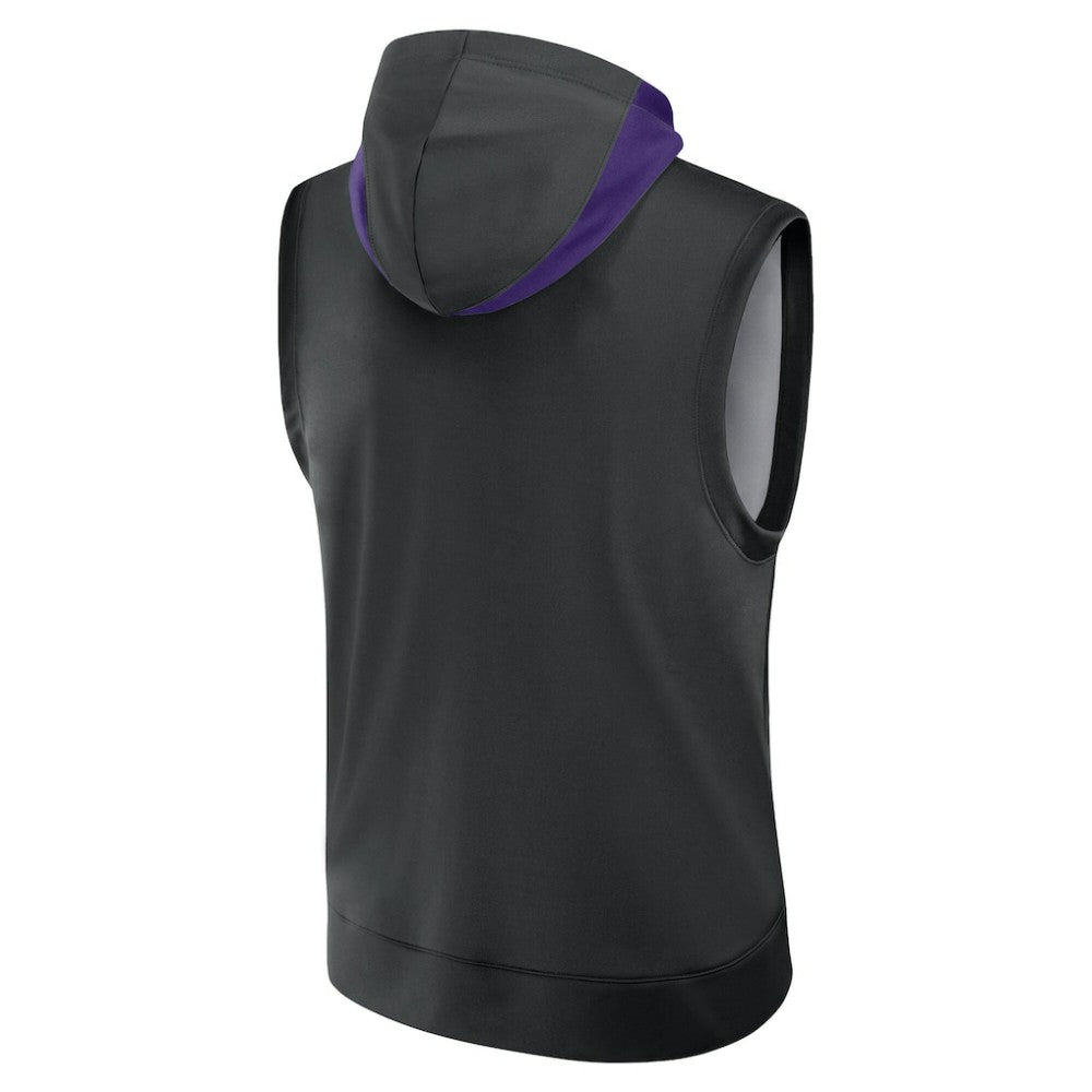 Tampa Bay Rays Authentic Collection Dri-FIT Sleeveless Hoodie - Black | Nike