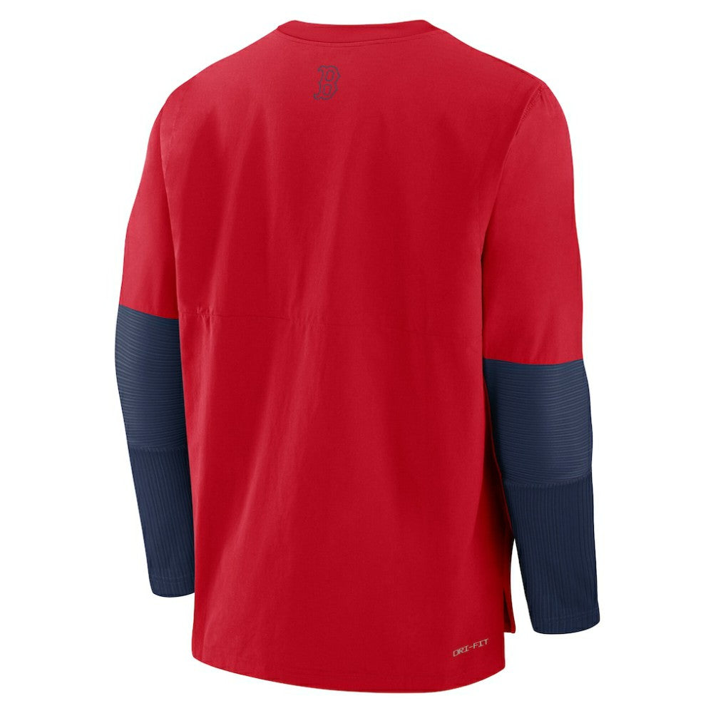 Boston Red Sox Authentic Collection Player Dri-FIT Lightweight Pullover  - Red/Navy | Nike