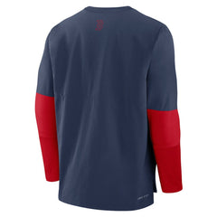 Boston Red Sox Authentic Collection Player Dri-FIT Lightweight Pullover  - Navy/Red | Nike