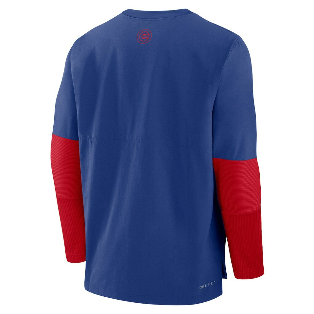 Chicago Cubs Authentic Collection Player Dri-FIT Lightweight Pullover  - Royal/Red | Nike