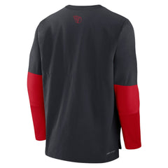 Cleveland Guardians Authentic Collection Player Dri-FIT Lightweight Pullover  - Navy/Red | Nike