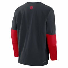Minnesota Twins Authentic Collection Player Dri-FIT Lightweight Pullover  - Navy/Red | Nike