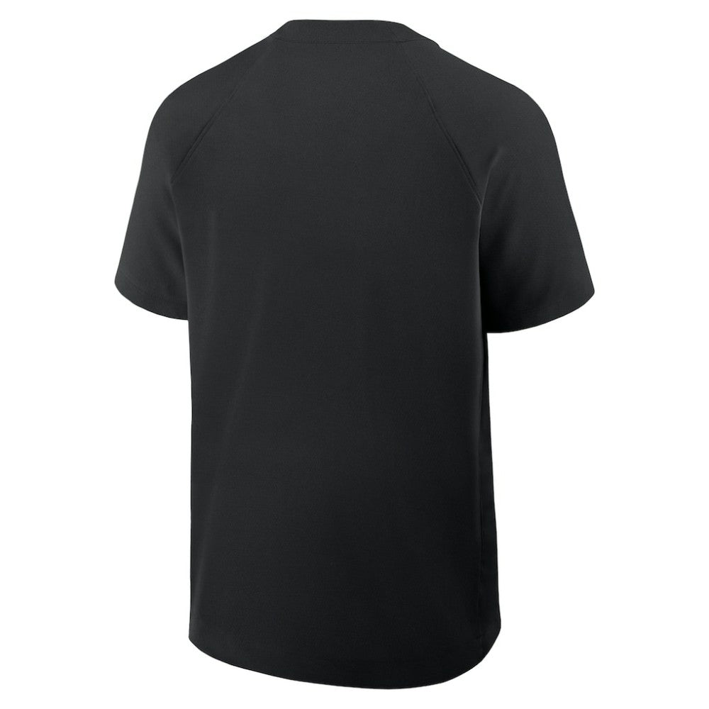 Chicago White Sox Authentic Collection Raglan Short Sleeve Windshirt - Black | Nike
