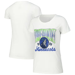 Minnesota Timberwolves Stadium Essentials Women's Sky High T-Shirt - White sale