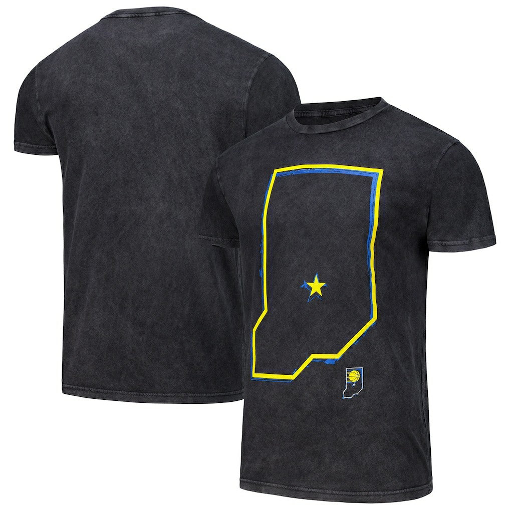 Indiana Pacers Stadium Essentials Unisex Vintage T-Shirt - Black for sale
