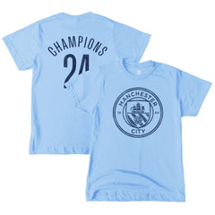 Manchester City 1863FC Youth 2024 Premier League Champions T-Shirt / Soccer Discount