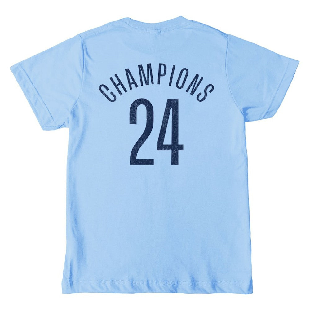 Manchester City 1863FC Youth 2024 Premier League Champions T-Shirt / Soccer Discount