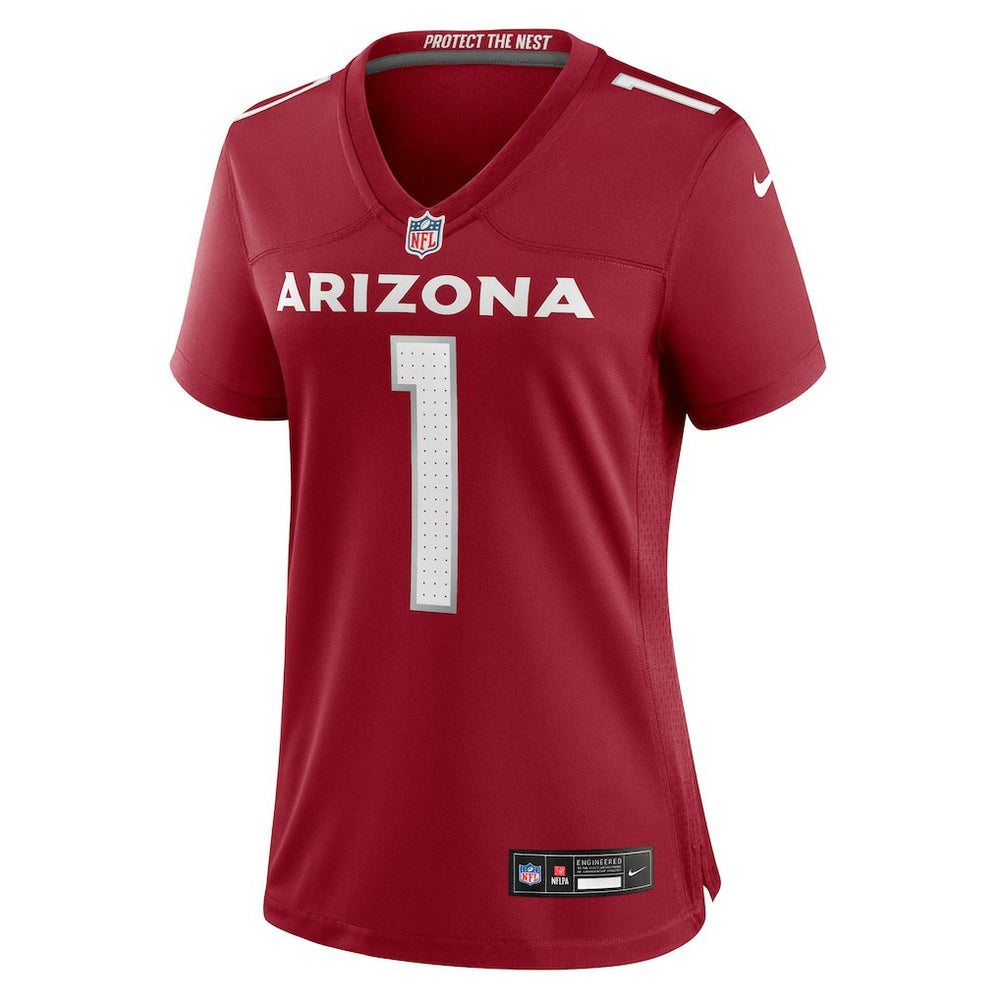 NFL Arizona Cardinals Number 1 Bride  Women's Game Jersey