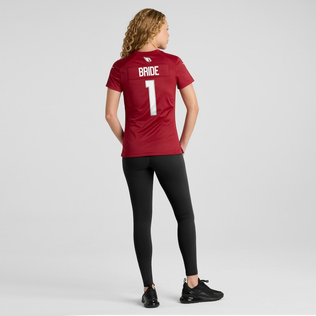 NFL Arizona Cardinals Number 1 Bride  Women's Game Jersey