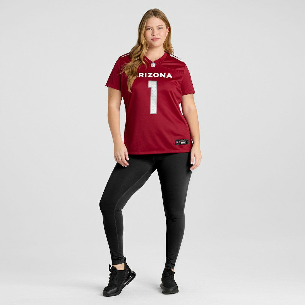 NFL Arizona Cardinals Number 1 Bride  Women's Game Jersey