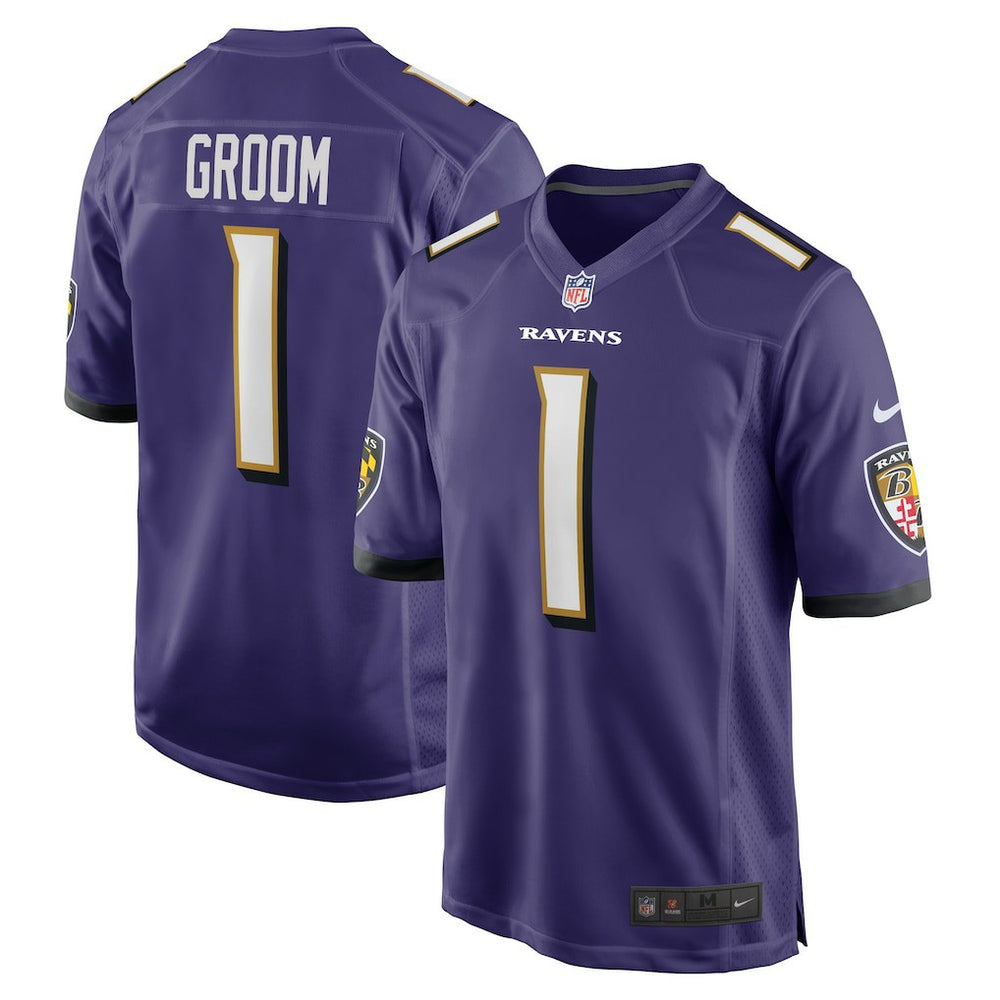 NFL Baltimore Ravens Number 1 Groom  Game Jersey
