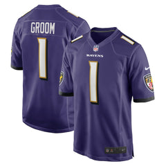 NFL Baltimore Ravens Number 1 Groom  Game Jersey