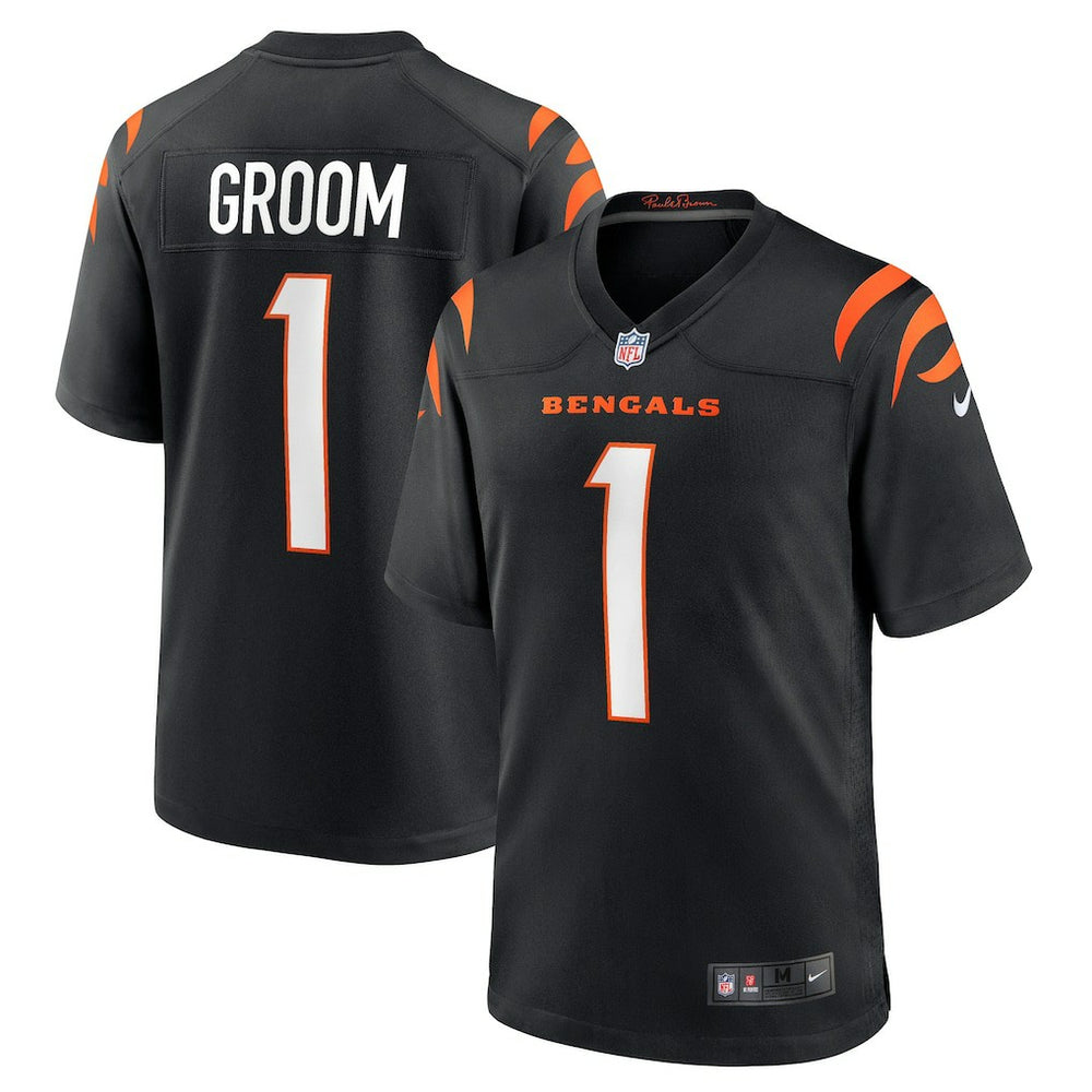 NFL Cincinnati Bengals Number 1 Groom  Game Jersey