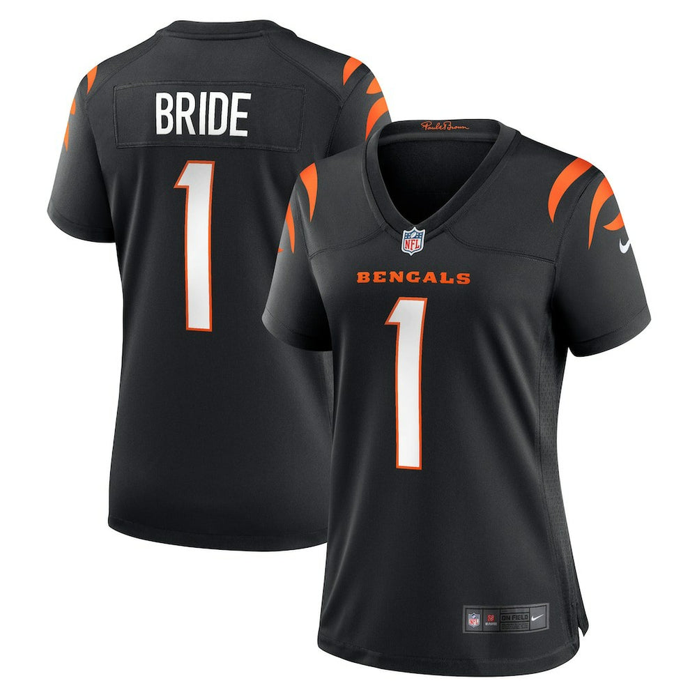NFL Cincinnati Bengals Number 1 Bride  Women's Game Jersey