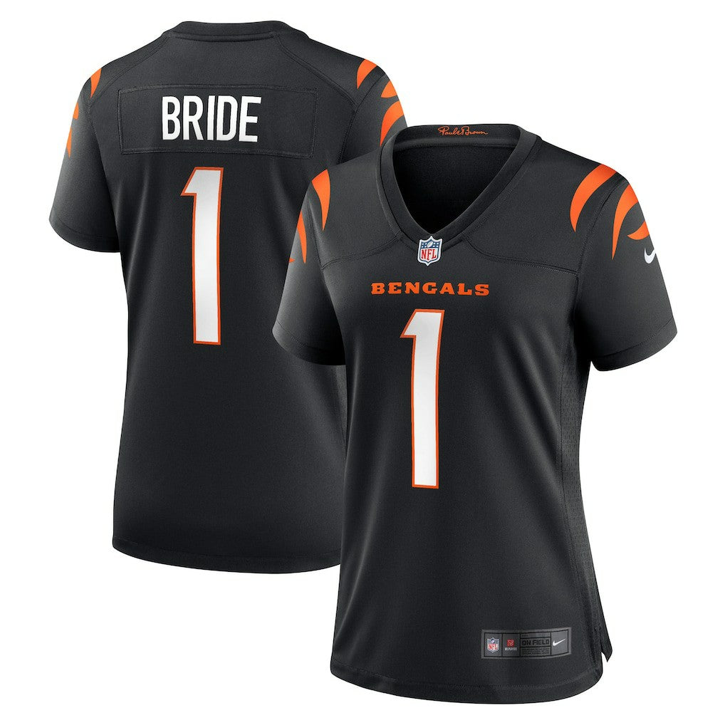 NFL Cincinnati Bengals Number 1 Bride  Women's Game Jersey