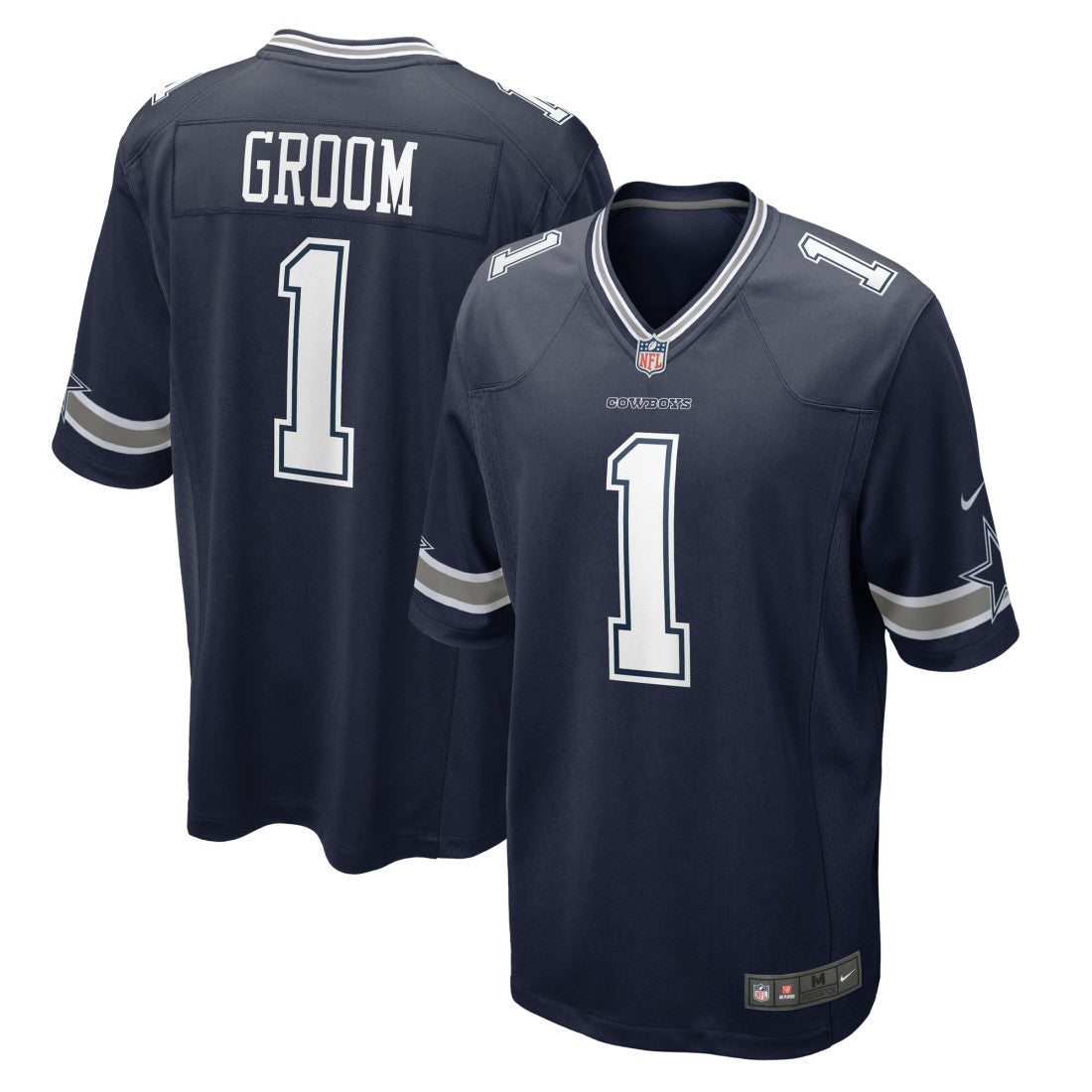 NFL Dallas Cowboys Number 1 Groom  Game Jersey