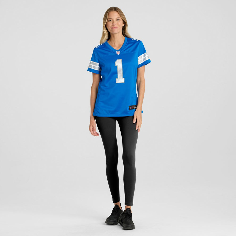 NFL Detroit Lions Number 1 Bride  Women's Game Jersey