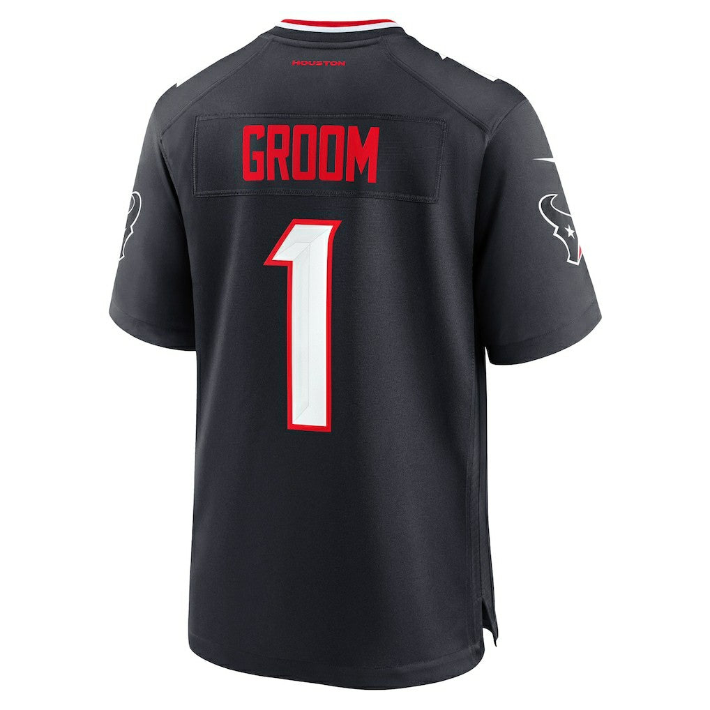NFL Houston Texans Number 1 Groom  Game Jersey