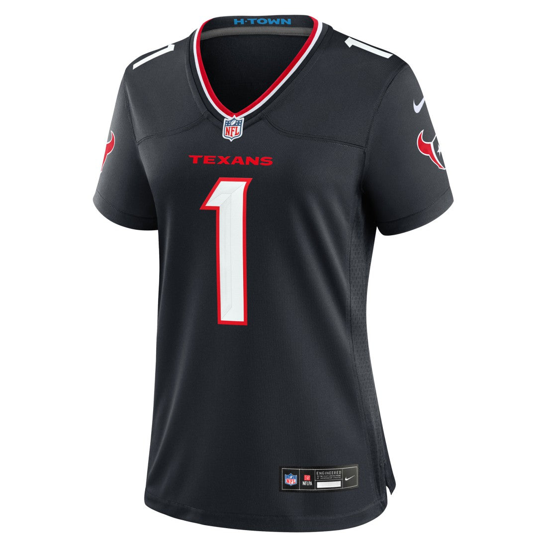 NFL Houston Texans Number 1 Bride  Women's Game Jersey