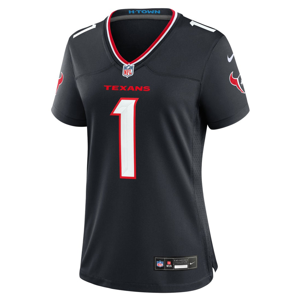 NFL Houston Texans Number 1 Bride  Women's Game Jersey