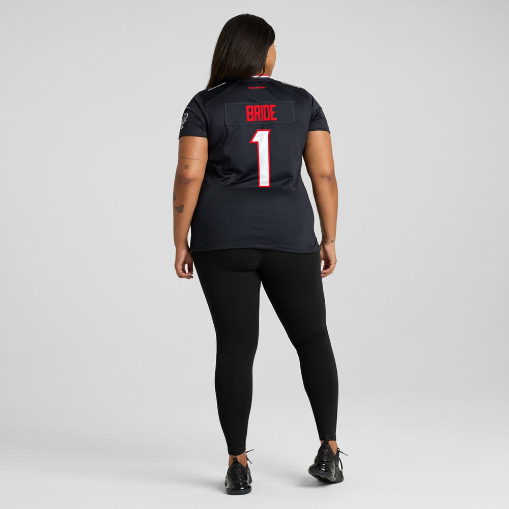 NFL Houston Texans Number 1 Bride  Women's Game Jersey