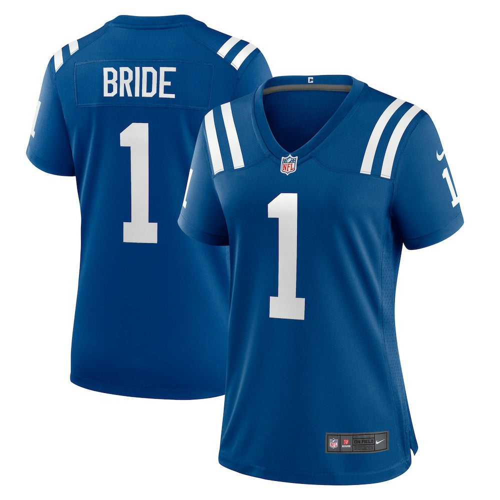 NFL Indianapolis Colts Number 1 Bride  Women's Game Jersey