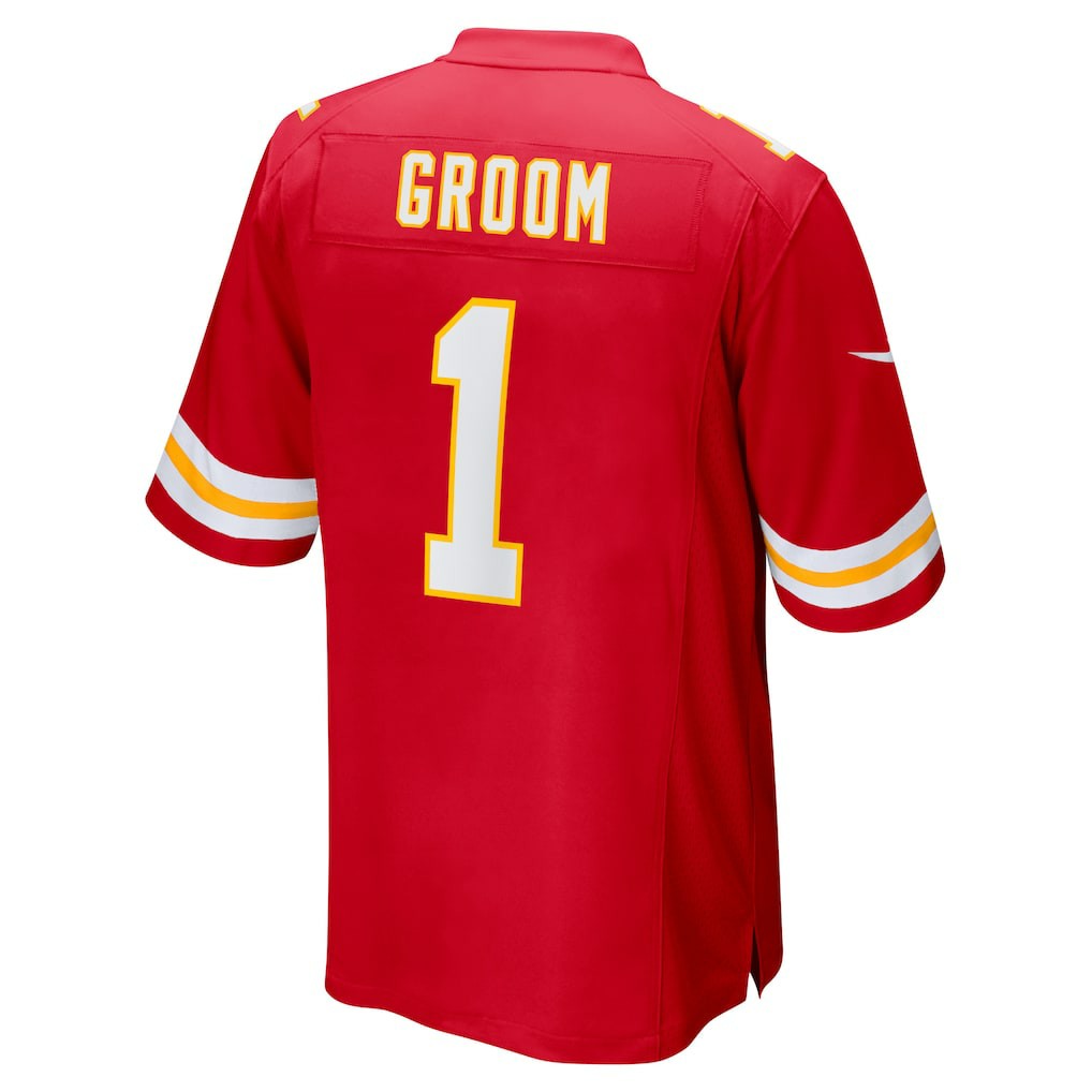 NFL Kansas City Chiefs Number 1 Groom  Game Jersey