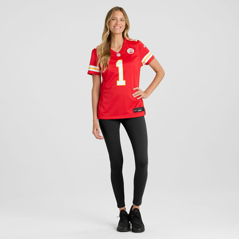 NFL Kansas City Chiefs Number 1 Bride  Women's Game Jersey